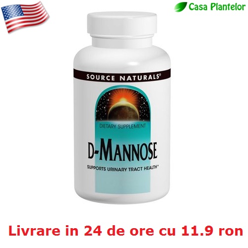 D-Mannose (500 mg, 60 cps) - tratament american pt 30 de zile