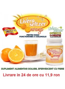 Livera Seltzer - solubil, efervescent, cu fibre pentru buna functionarea a colonului