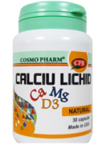 CALCIU LICHID 30 capsule gelatinoase moi