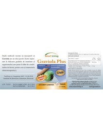 GRAVIOLA PLUS - 60cps - Tratament, Medicament Citostatic natural - SUA 