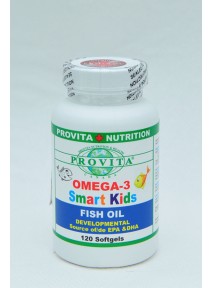 Ulei de Peste OMEGA 3 SMART KIDS (Forte 25/100) (Copii Destepti) 